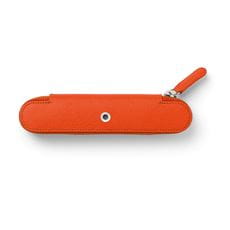 Graf-von-Faber-Castell - Étui Epsom pour 1 instrument d'écriture, zip, Orange Brûlée