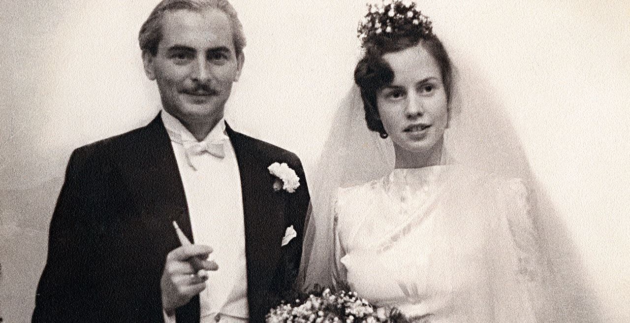 Le mariage avec Katharina Sprecher von Bernegg le 8 décembre 1938