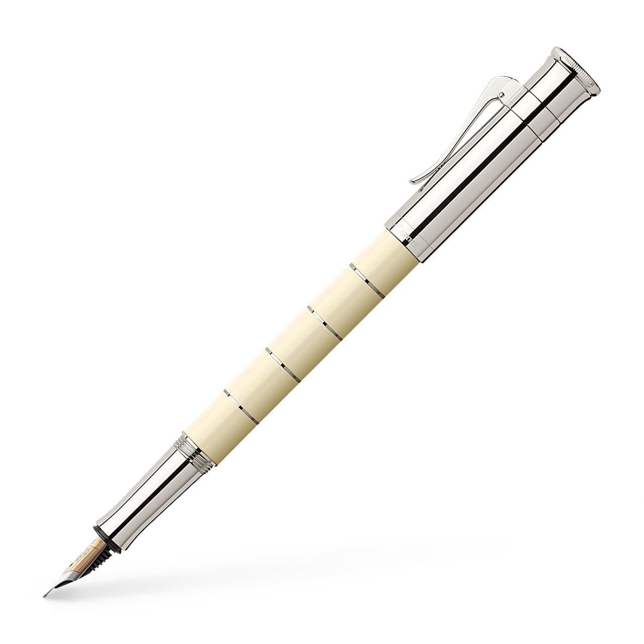 Graf-von-Faber-Castell - Fountain pen Classic Anello Ivory EF