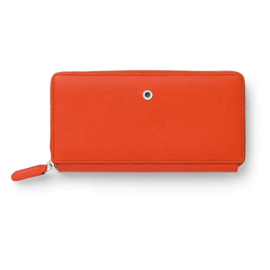 Graf-von-Faber-Castell - Ladies purse Epsom with zipper, Burned Orange