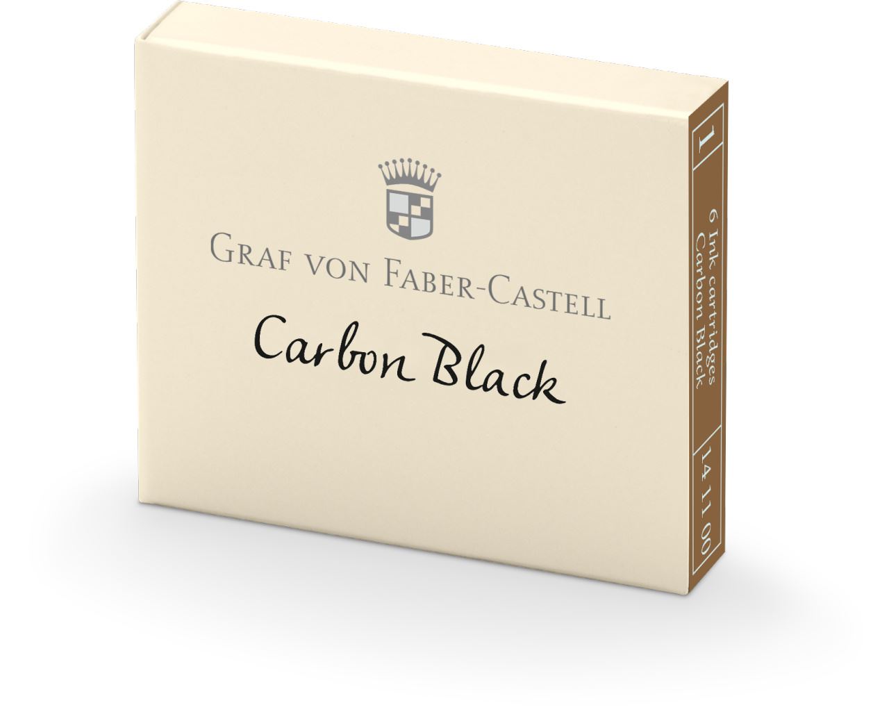 Graf-von-Faber-Castell - 6 cartouches, Noir Carbone