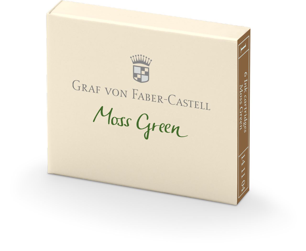 Graf-von-Faber-Castell - 6 cartouches, Vert Mousse