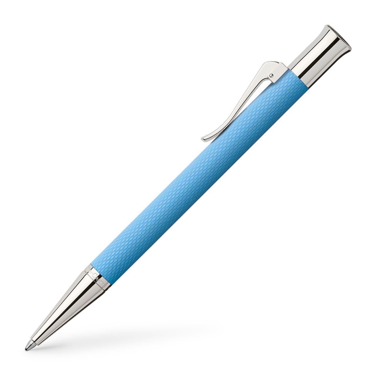 Graf-von-Faber-Castell - Stylo-bille rotatif Guilloché Bleu Azur