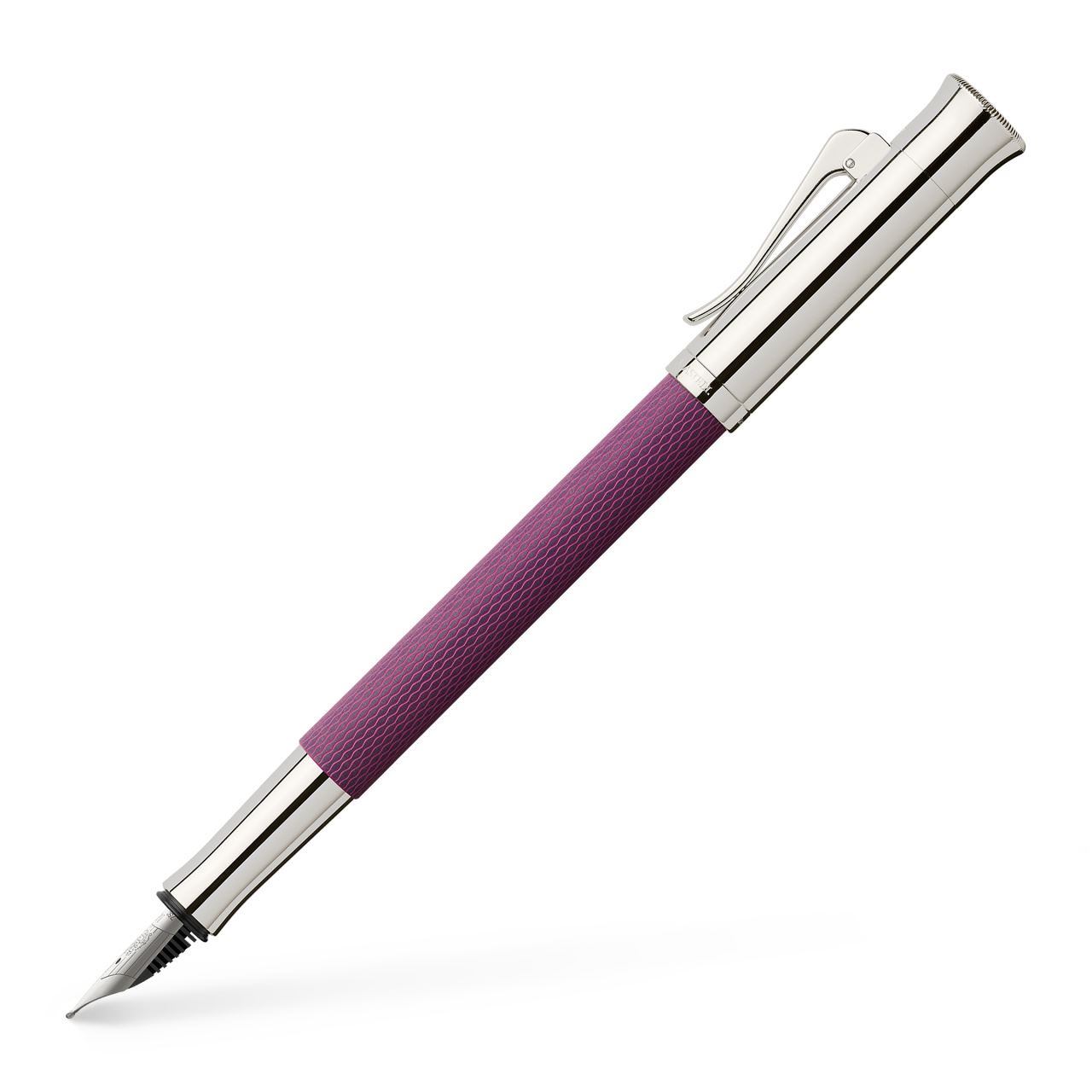 Graf-von-Faber-Castell - Fountain pen Guilloche Violet Blue EF