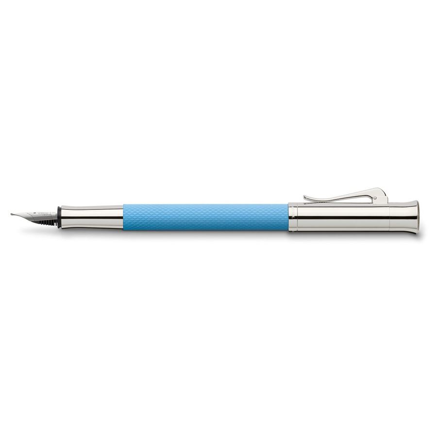 Graf-von-Faber-Castell - Stylo-plume Guilloché Bleu Azur F