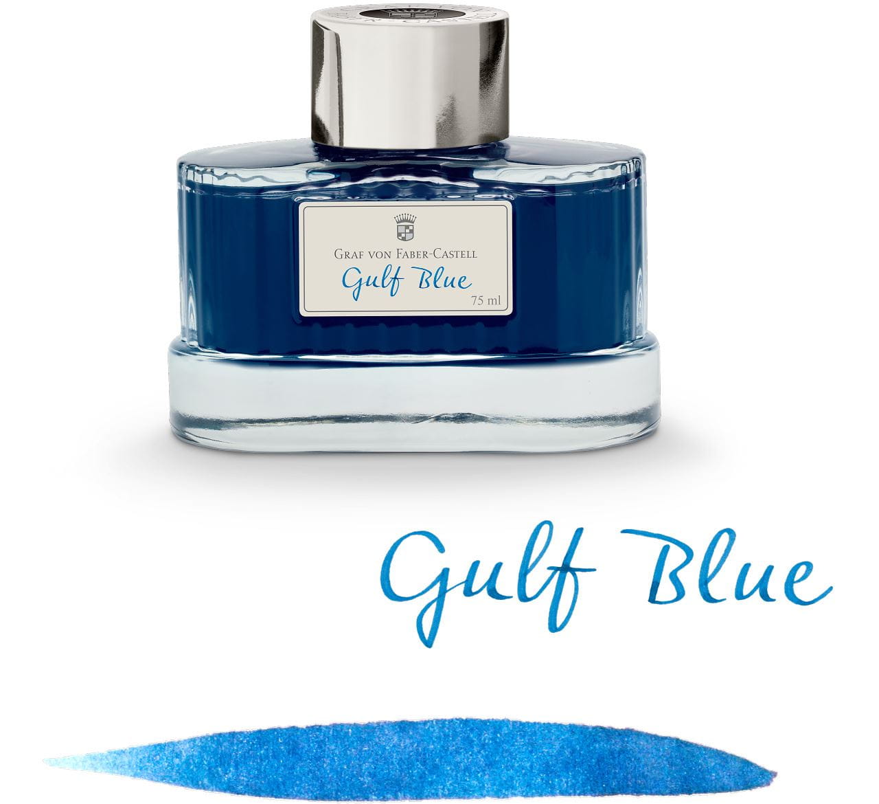 Graf-von-Faber-Castell - Flacon d’encre Bleu Azur, 75 ml