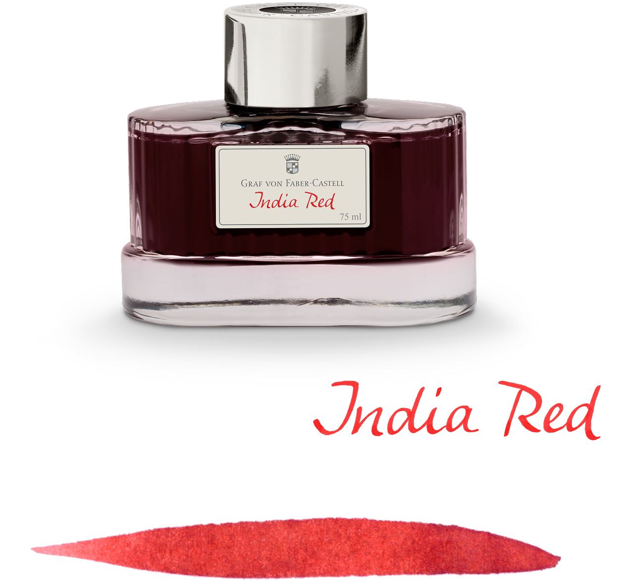 Graf-von-Faber-Castell - Flacon d’encre Rouge Indien, 75 ml