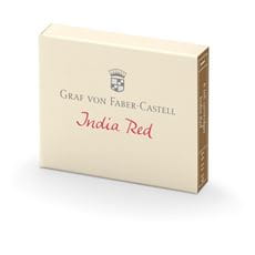 Graf-von-Faber-Castell - 6 ink cartridges, India Red