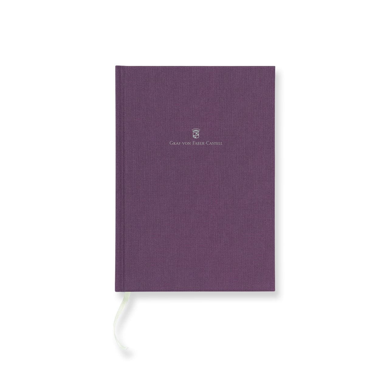 Graf-von-Faber-Castell - Cahier relié en lin A5 Violet