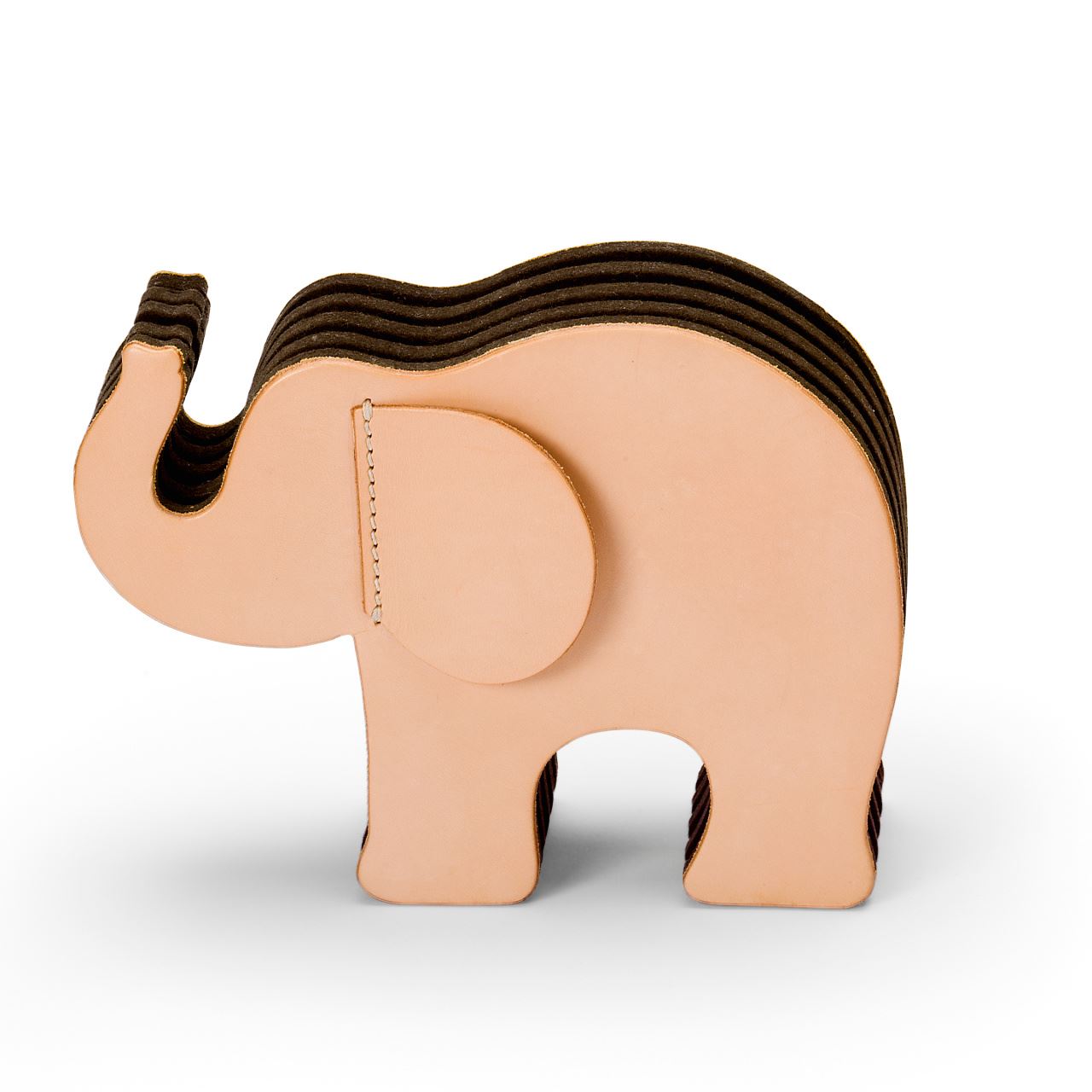 Graf-von-Faber-Castell - Eléphant en cuir de veau naturel, grand