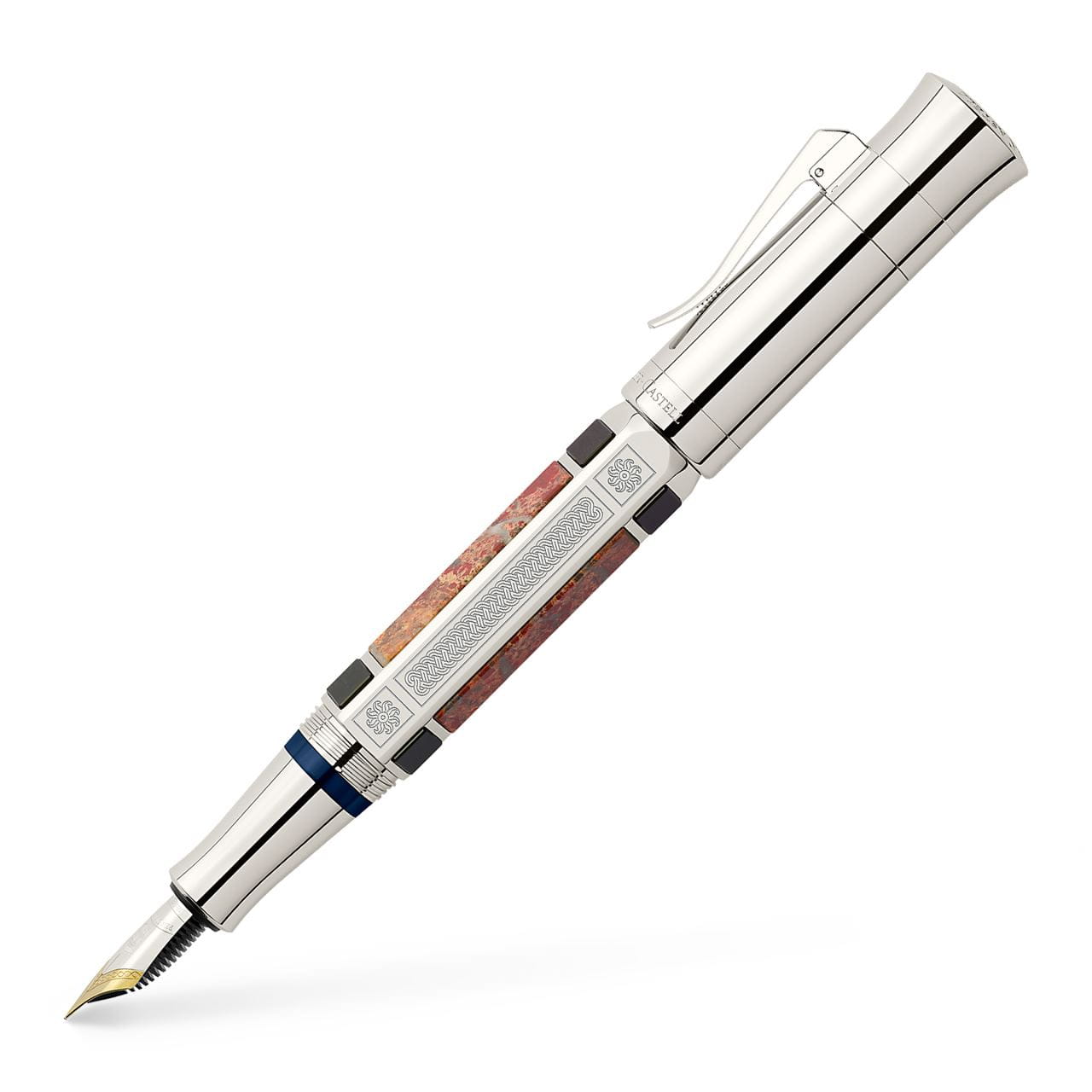 Graf-von-Faber-Castell - Fountain pen, Pen of the Year 2014 platinum-plated, Medium